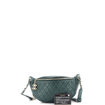 Banane Waist Bag Quilted Leather