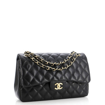 Classic Double Flap Bag Quilted Lambskin Jumbo