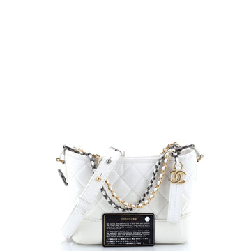 Gabrielle Hobo Quilted Goatskin and Patent Small