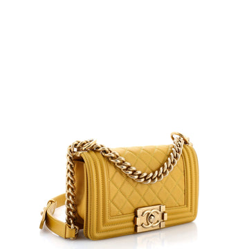 Boy Flap Bag Quilted Lambskin Small