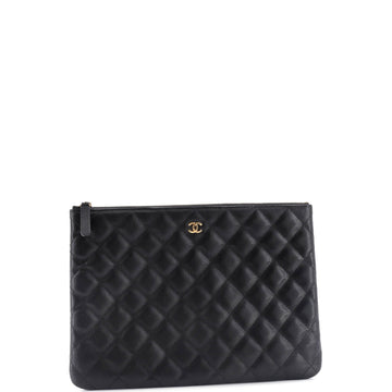 O Case Clutch Pixel Effect Quilted Calfskin Medium