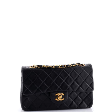 Vintage Classic Double Flap Bag Quilted Lambskin Small