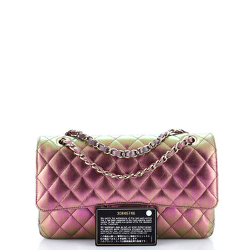 Classic Double Flap Bag Quilted Iridescent Lambskin Medium