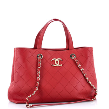 CC Shopping Tote Stitched Calfskin Large