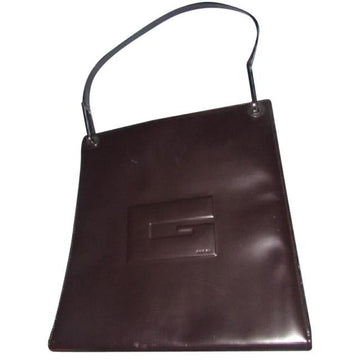 Gucci Vintage Brown  Leather Shoulder Bag