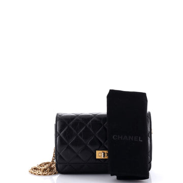 Reissue 2.55 Wallet on Chain Quilted Aged Calfskin Small