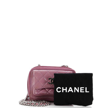 Pocket Box Camera Case Quilted Patent Mini