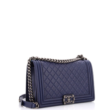 Boy Flap Bag Quilted Calfskin New Medium