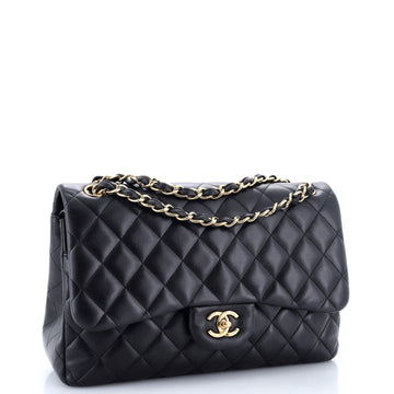 Classic Double Flap Bag Quilted Lambskin Jumbo