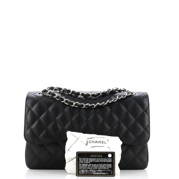 Classic Double Flap Bag Quilted Caviar Jumbo