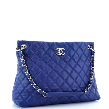 Easy Tote Quilted Caviar Large