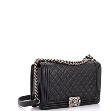 Boy Flap Bag Quilted Calfskin New Medium
