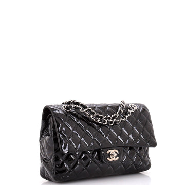 Classic Double Flap Bag Quilted Patent Medium