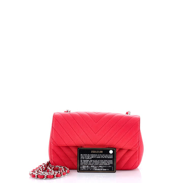 Classic Single Flap Bag Chevron Caviar Mini