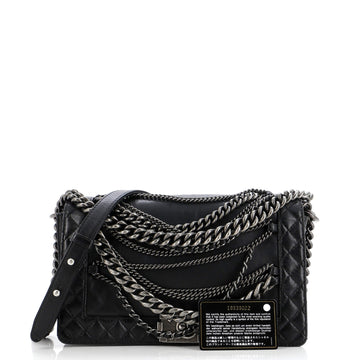 Boy Flap Bag Enchained Lambskin New Medium