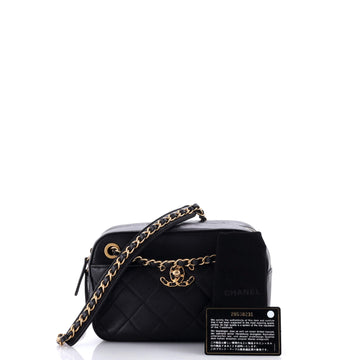 Chain Infinity Camera Bag Quilted Lambskin