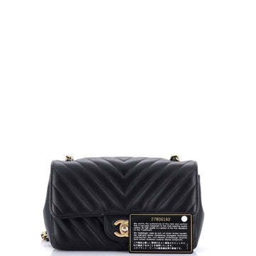 Classic Single Flap Bag Chevron Lambskin Mini