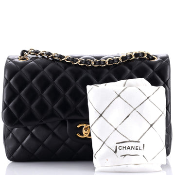 Classic Double Flap Bag Quilted Lambskin Jumbo