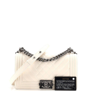 Boy Flap Bag Chevron Lambskin Old Medium
