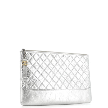 Gabrielle O Case Clutch Quilted Aged Calfskin Large