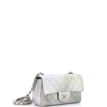 Classic Single Flap Bag Quilted Ombre Metallic Goatskin Mini
