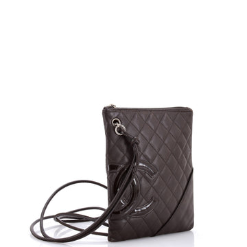 Cambon Flat Messenger Quilted Leather