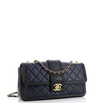 Elegant CC Flap Bag Quilted Lambskin Jumbo