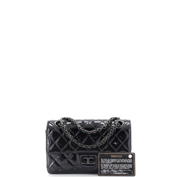 So Black Reissue 2.55 Flap Bag Quilted Patent Mini
