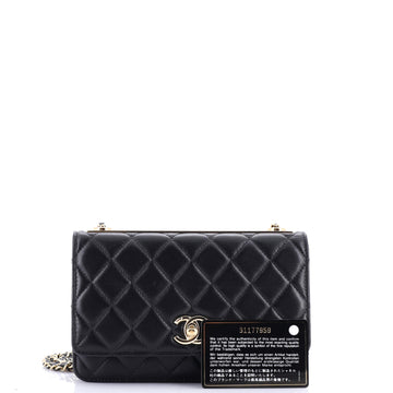 Trendy CC Wallet on Chain NM Quilted Lambskin