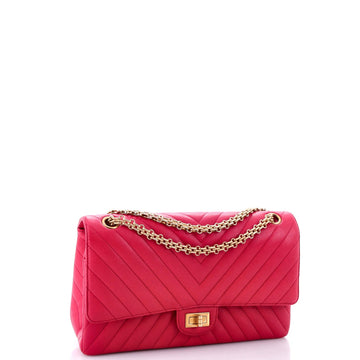 Reissue 2.55 Flap Bag Chevron Aged Calfskin 226