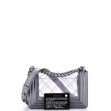Boy Flap Bag Quilted PVC and Calfskin Small