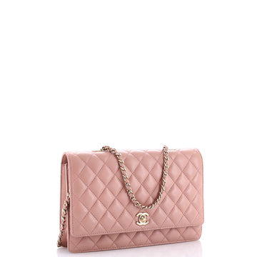 Fantasy Pearls Flap Bag Quilted Lambskin Large