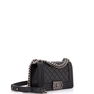 Boy Flap Bag Quilted Lambskin Small