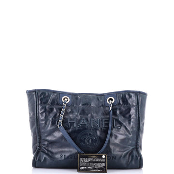 Deauville Tote Glazed Calfskin Small