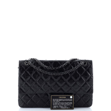 So Black Reissue 2.55 Flap Bag Quilted Glazed Calfskin 226