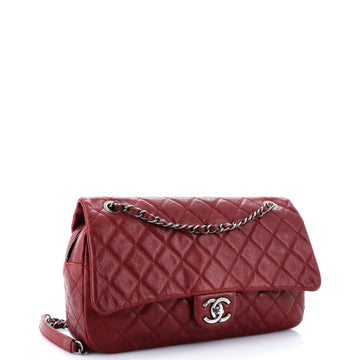 Easy Flap Bag Quilted Caviar Jumbo