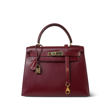 Kelly Sellier 28 Rouge Box leather  (Y) Stamp