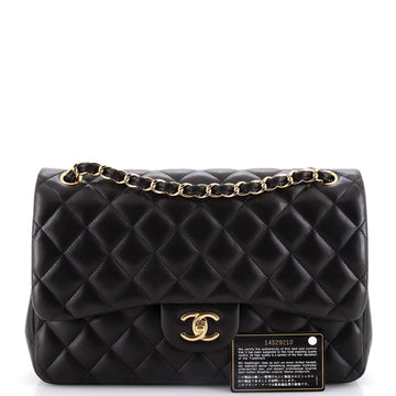 Classic Double Flap Bag Quilted Lambskin Jumbo