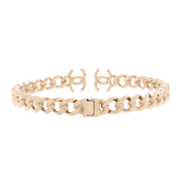 CC Chain Link Choker Necklace Metal