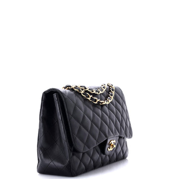 Classic Single Flap Bag Quilted Lambskin Jumbo
