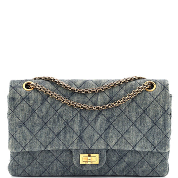 Reissue 2.55 Flap Bag Quilted Denim 227