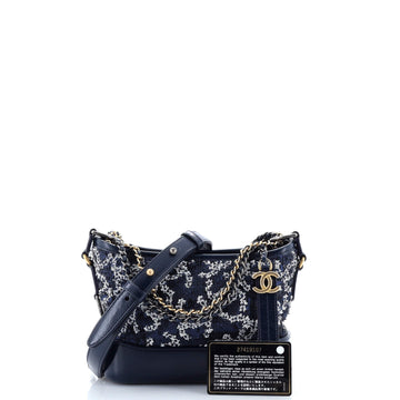 Gabrielle Hobo Logo Motif Sequins Small