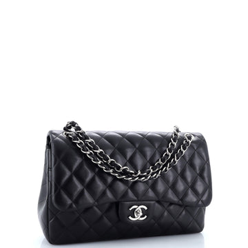 Classic Double Flap Bag Quilted Lambskin Jumbo