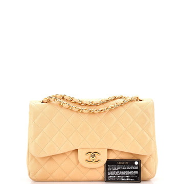 Classic Double Flap Bag Quilted Lambskin Jumbo
