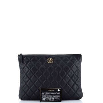 Chain Infinity O Case Clutch Quilted Goatskin Medium