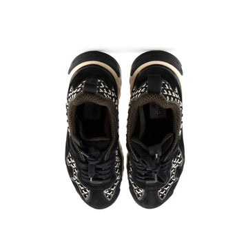 Women's CC Embroidery Sneakers Calfskin and Suede