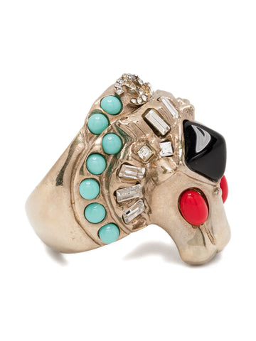 CC Lion Head Cocktail Ring