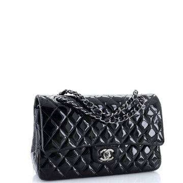 Classic Double Flap Bag Quilted Patent Medium