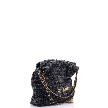 22 Chain Hobo Wool Tweed Small