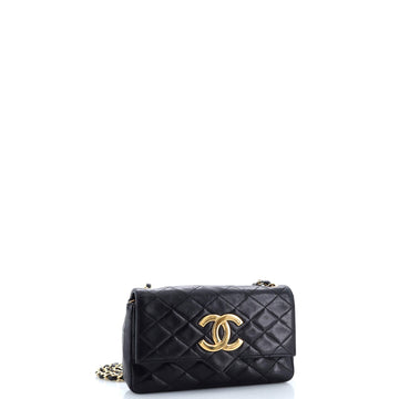 Vintage CC Chain Flap Bag Quilted Lambskin Small